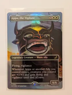 Magic MTG Avatar Eternal-Legal #62 Appa, the Vigilant Borderless Rare NM - Image 1