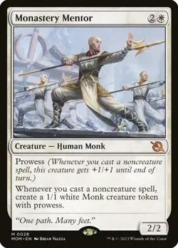 Magic: The Gathering Monastery Mentor MOM #0028 - Image 1