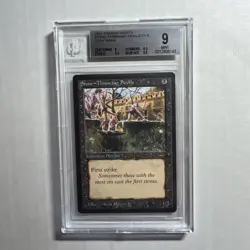 MTG Arabian Nights Stone - Throw - "Devils" LIGHT BANNED BGS 9 Mint x2 9.5 subs - Image 1