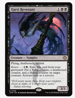 Qarsi Revenant 0086 MTG TDM Tarkir: Dragonstorm Rare NM - Image 1