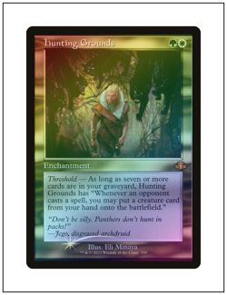1x Hunting Grounds, Retro Frame Foil, Magic the Gathering MTG NM - Image 1