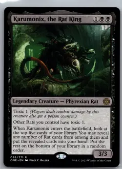 Karumonix, the Rat King R Phyrexia: All Will Be One 98 NM Normal - Image 1
