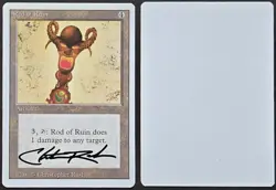 RARE SIGNED MtG Magic Chris Rush _ Revised Artist Proof _ ROD OF RUIN _1/100 - Image 1
