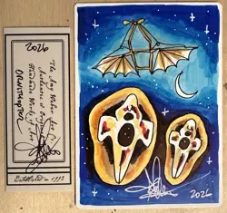 MTG ARTIST PROOF WB Ornithopter Time Walk AP Sketch Art Amy WEBER Magic - Image 1