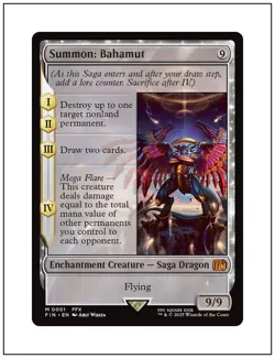 1x Summon: Bahamut, Magic the Gathering MTG NM - Image 1