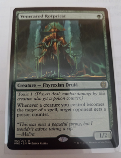 MTG, Venerated Rotpriest-Phyrexia: All Will Be One Regular NM - Image 1