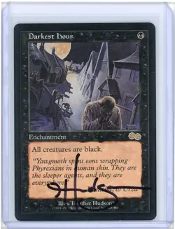 Darkest Hour Urza's Saga Rare Signed Artist Proof MTG (Last One) - Image 1