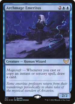 Archmage Emeritus (FOIL) x1 - MTG Strixhaven: School of Mages STX #377 - Image 1
