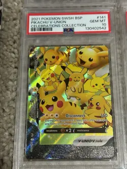 Pikachu V Union Set of 4 PSA 10 x3 PSA 9 SWSH139 SWSH140 SWSH141 SWSH142 POKEMON - Image 4