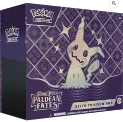 Pokemon Paldean Fates ETB Elite Trainer Box Factory Sealed 2024 Scarlet & Violet - Image 1
