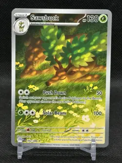 Sawsbuck ⭐ 092/086 Holo Illustration Rare White Flare 2025 Pokemon NM - Image 1