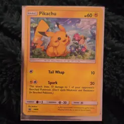 The Pokemon Company Pikachu SM86 SM Promo Holo Basic 60 HP Tail Whap Spark - Image 1