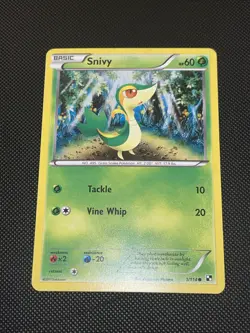 Snivy 1/114 Cosmos Holo Pokemon Card 2011 Black & White LP - Image 1