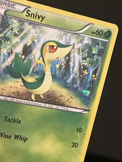 Snivy 1/114 Cosmos Holo Pokemon Card 2011 Black & White LP - Image 4