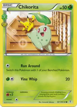 Lightly Played Chikorita - RC1/RC32 - Common Pokemon Generations: Radiant Collec - Image 1