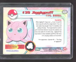 2000 Topps Pokemon Jigglypuff #39 TV Animation Card LC - Image 2
