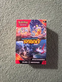 Pokemon TCG Scarlet/Violet Surging Sparks Booster Bundle 6 Booster Packs SEALED - Image 1