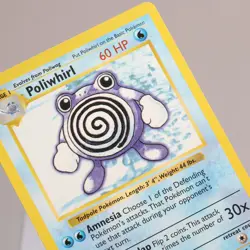 Pokemon TCG - Poliwhirl 38/102 Base Set Uncommon Shadowless WOTC 1999 - NM - Image 1