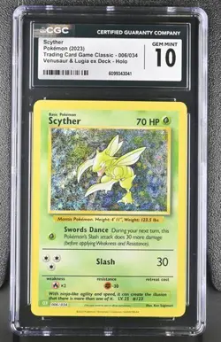 Scyther *CGC 10* Holo *Classic Collection* #6 * Pokemon - Image 1