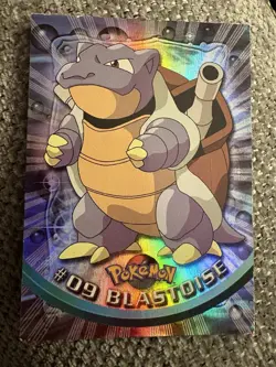 Blastoise #09 Textured Holo Foil Vintage 1999 Topps Pokemon TV Animation Edition - Image 1