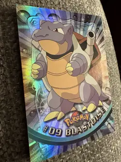 Blastoise #09 Textured Holo Foil Vintage 1999 Topps Pokemon TV Animation Edition - Image 2