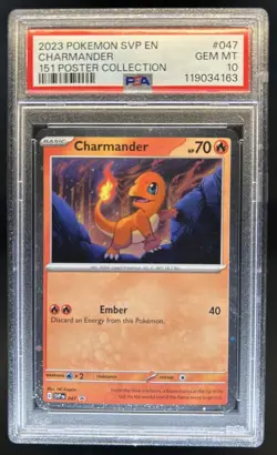 2023 Pokemon SV Black Star Promos - SVP EN Charmander #047 PSA 10 - Image 1