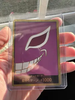 DON Card Donquixote Doflamingo PRB-01 [Gold Frame] THE BEST One Piece Join Jp - Image 1