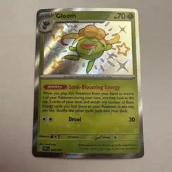 Pokemon TCG Paldean Fates 093/091 Gloom 2024 Baby Shiny Holo Rare - Image 1