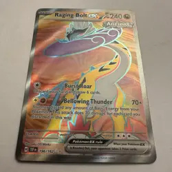 Raging Bolt ex 196/162 Temporal Forces Ultra Rare Full Art Holo Pokemon TCG FA - Image 2