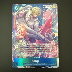 Sanji OP11-051 SR Alt Art A Fist of Divine Speed ONE PIECE Card NM English - Image 1