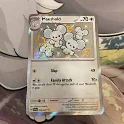Maushold 210/091 Paldean Fates Shiny Rare Mint/NM Pokemon TCG 2024 - Image 3