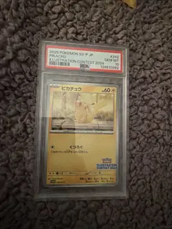 2025 Pokemon SV-P JP Pikachu Illustration Contest 2024 PSA 10 Gem Mint - Image 1
