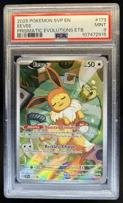 2023-25 Pokemon SV Black Star Promos - SVP EN Eevee #173 PSA 9 - Image 1