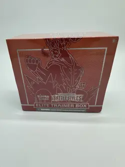 Pokemon Sword & Shield Battle Styles Elite Trainer Box ETB (RED) Factory Sealed! - Image 1
