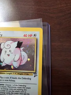 Pokemon TCG Clefairy 6/130 Holo Base Set 2 - MP - Image 3