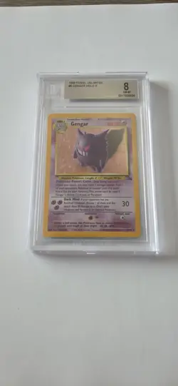1999 Pokemon Fossil Gengar Holo #5 - BGS 8 Vintage - Image 1