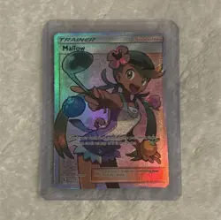 Pokemon Mallow Full Art Holo Trainer Supporter 145/145 SM-Guardians Rising - Image 1