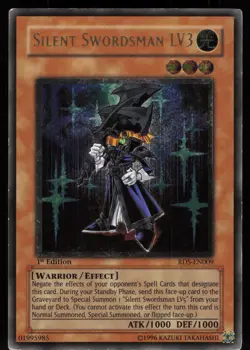 Silent Swordsman LV3 (UTR) RDS-EN009 Ultimate Rare 1st Edition Yu-Gi-Oh - Image 1