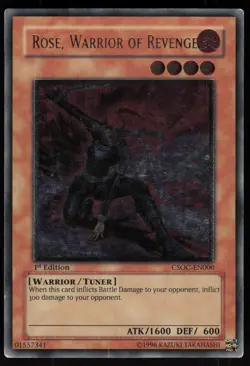 Rose, Warrior of Revenge (UTR) CSOC-EN000 Ultimate Rare 1st Edition Yu-Gi-Oh - Image 1