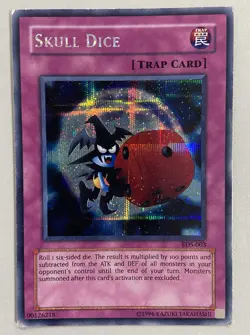 YuGiOh Skull Dice EDS-003 Eternal Duelist Soul Secret Rare MP/LP - Image 1