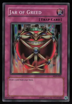 Jar of Greed LON-047 Super Rare Yu-Gi-Oh - Image 1