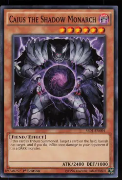 Caius the Shadow Monarch SR01-EN004 Common / Short Print Yu-Gi-Oh - Image 1
