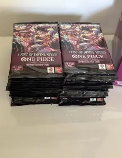 Lot Of 24 One Piece A Fist Of Divine Speed OP11 Booster Packs Display Box - Image 3