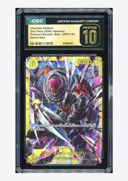 One Piece CGC 10 PRISTINE Charlotte Katakuri SEC 2024 OP03-123 PRB01 Japanese - Image 1