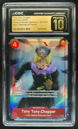 2025 One Piece Tony Chopper Alt Art #OP10-011 CGC 10 Pristine - Image 1
