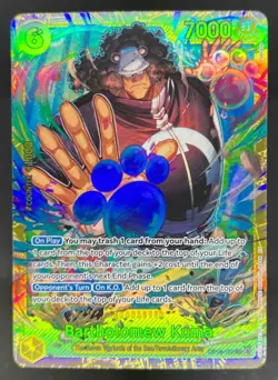 2025 One Piece Carrying on His Will Bartholomew Kuma Secret Rare #OP13-119 - Image 1