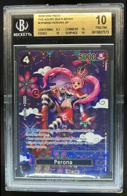 2026 One Piece Azure Sea's Seven Perona SP #OP06-093 BGS 10 PRISTINE - Image 1
