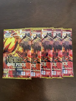 One Piece The Best Vol. 2 PRB-02 Five 5 Premium Booster Packs Lot English C - Image 1
