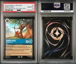 Disney Lorcana Robin Hood Archer D23 Expo Set 1st Edition Holo Promo 6/P1 PSA 10 - Image 2