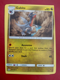 Gabite 98/156 Ultra Prism Pokemon Cards TCG ERROR OC SEVERE UNIQUE MISCUT - Image 1
